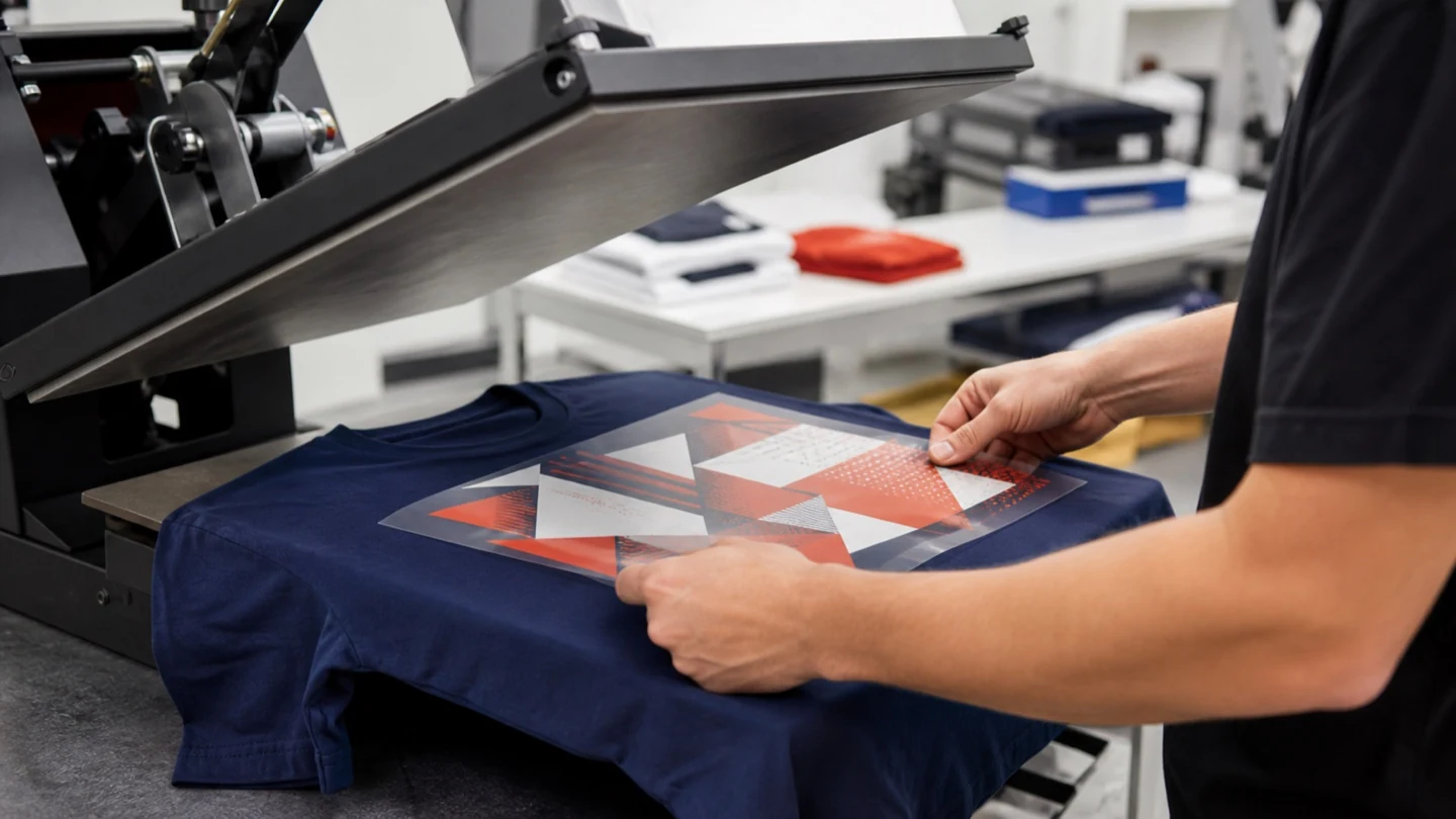 Textiel bedrukken met een professionele transferpers
